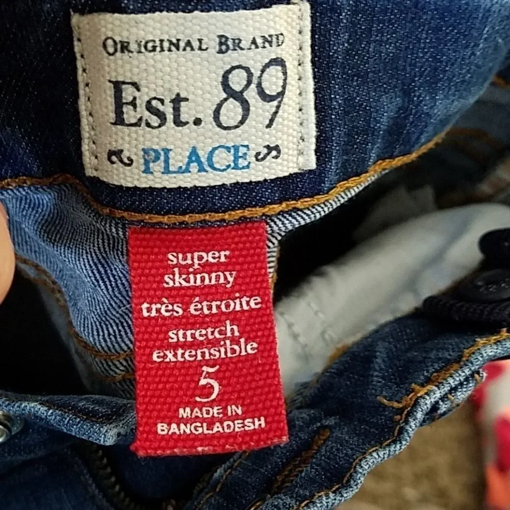 The Children’s Place Super Skinny Jeans Blue Size 5 Medium Wash Girls Denim Pant